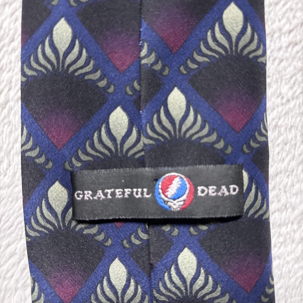 Grateful Dead Neck Tie Summer Of Love Sixth Set 100% Silk 4 Inch Wide - 1996 - Picture 3 of 5